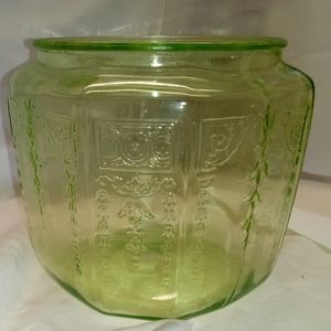 Princess • Green • Vintage • Cookie Biscuit Jar